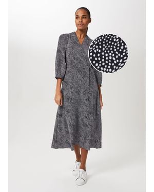 Hobbs Teresa Midi Wrap Dress - Multicolour