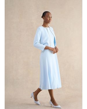 Hobbs Beatrix Embellished Trimmed Jacket - Blue