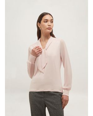 Hobbs Tarini Tie Neck Top - Natural