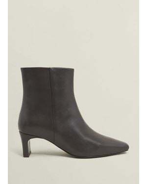 Hobbs Isla Leather Ankle Boots - Brown