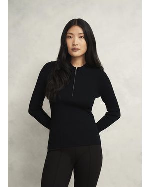 Hobbs Darcie Knitted Shirt - Black
