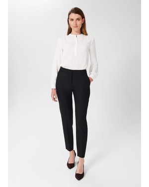 Hobbs Gael Wool Blend Trousers - White