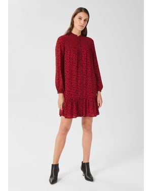 Hobbs Merle Printed Dress - Red