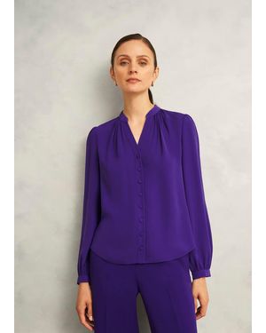 Hobbs Peony Blouse - Purple