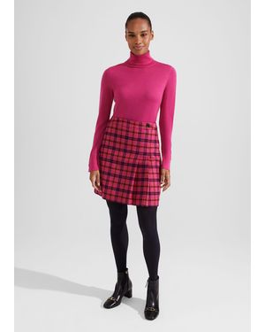 Hobbs Leah Wool Skirt - Red