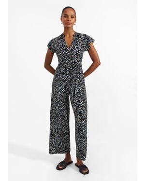 Hobbs Eden Jersey Jumpsuit - Blue