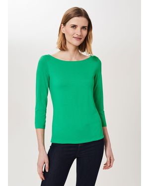 Hobbs Sonya Double Fronted Top - Green