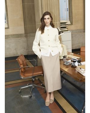 Hobbs Abbott Cotton Knitted Cardigan - Blue