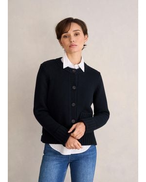 Hobbs Coco Cotton Cardigan - Blue