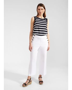 Hobbs Simone Crop Trousers - White