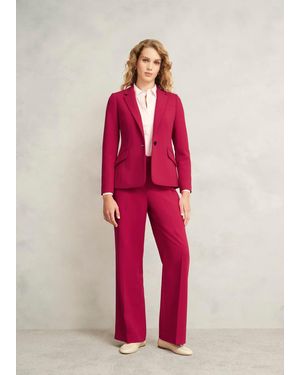 Hobbs Suki Wide Trousers - Red
