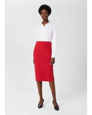 Hobbs Beatrix Pencil Skirt - Red