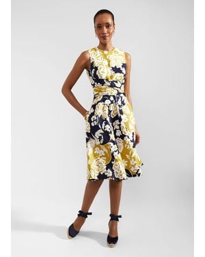 Hobbs Twitchill Linen Dress - Multicolour