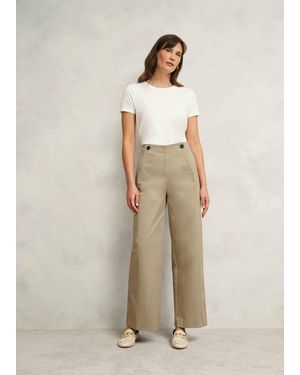 Hobbs Kimmi Crop Trousers - Natural