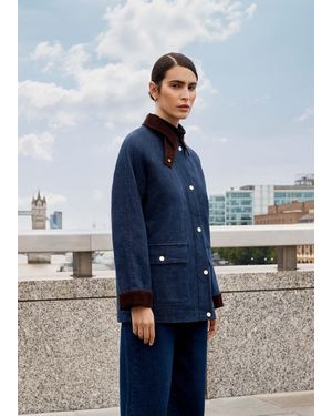 Hobbs Grantley Denim Barn Jacket - Blue