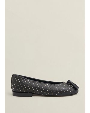 Hobbs Bingley Studded Flats - Black