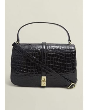 Hobbs Larissa Leather Crossbody Bag - Black
