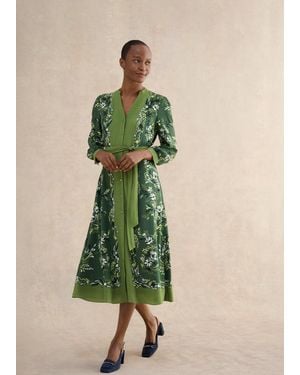 Hobbs Petite Apolline Dress - Green
