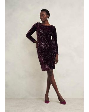 Hobbs Sawyer Sequin Dress - Natural