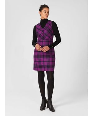 Hobbs Mary Wool Dress - Purple