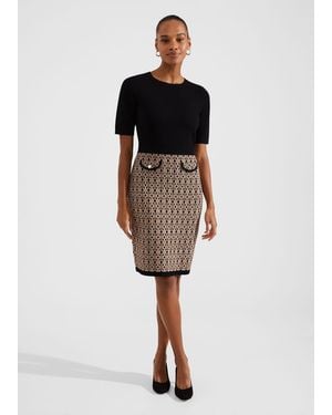 Hobbs Perrie Knitted Dress - Black