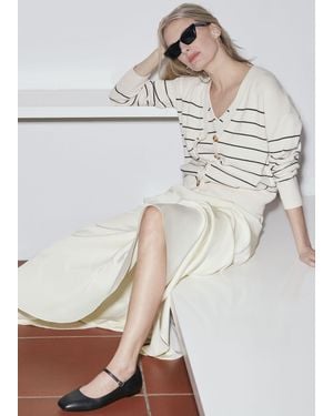 Hobbs Charteris Midi Skirt - White
