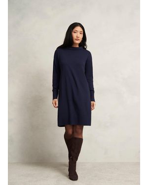 Hobbs Audrey Knitted Dress - Blue