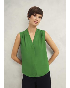 Hobbs Poppy Blouse Green Hobbs Poppy Blouse Green
