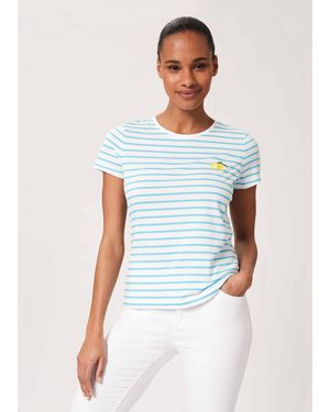 Hobbs Pixie Embroidered T-Shirt - Blue