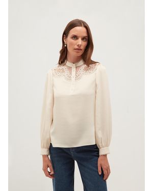 Hobbs Rosie Blouse - Natural