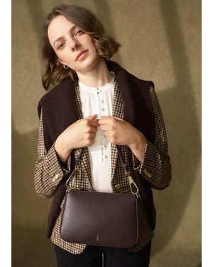 Hobbs Briella Leather Bag - Brown