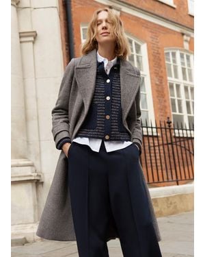 Hobbs Sasha Knitted Jacket - Blue