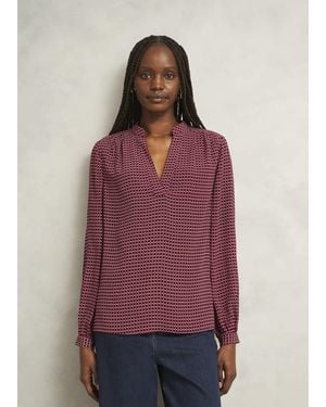 Hobbs Mila Blouse - Red