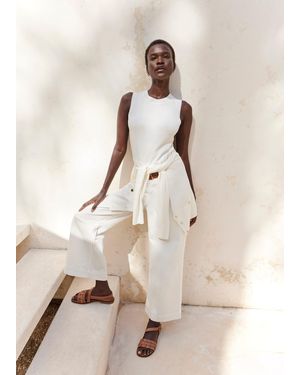 Hobbs Aubrey Knitted Top - Natural