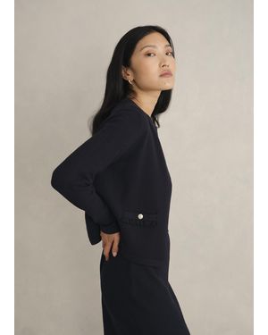 Hobbs Petra Knitted Jacket - Blue