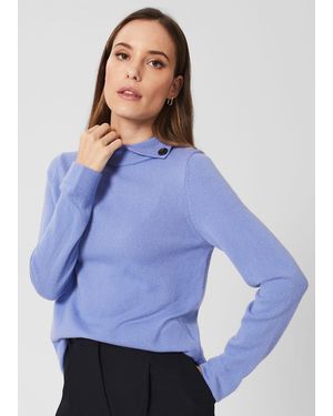 Hobbs Talia Wool Cashmere Jumper - Blue
