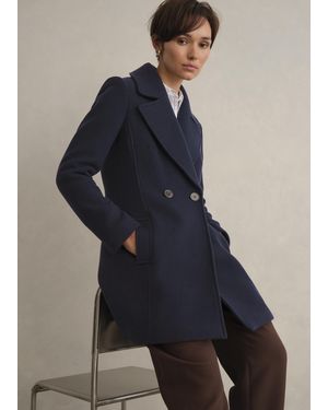 Hobbs Betsy Cashmere Blend Coat - Blue