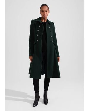 Hobbs Petite Clarisse Wool Blend Coat - Blue