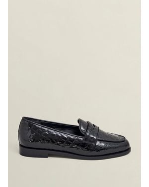 Hobbs Lillian Leather Loafers - Black