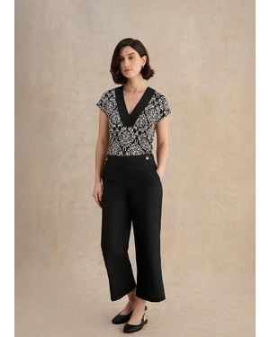 Hobbs Josephine Linen Trousers - Natural