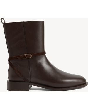 Hobbs Marley Leather Ankle Boots - Brown