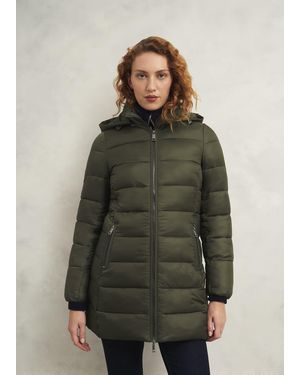 Hobbs Petite Joelle Puffer Coat - Green