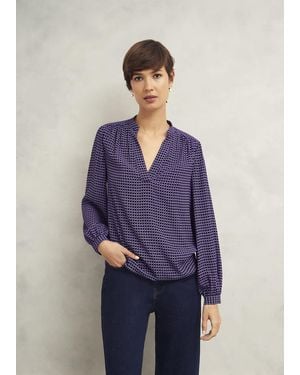 Hobbs Mila Blouse - Blue