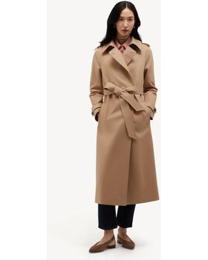 Hobbs Livia Shower Resistant Wrap Trench Coat - Natural