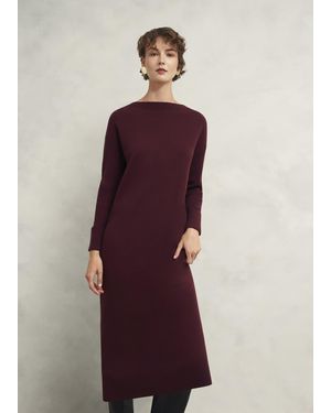 Hobbs Hartsfirth Knitted Dress With Cashmere - Purple