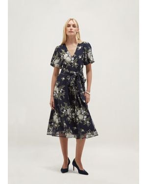 Hobbs Ira Embroidered Dress - White