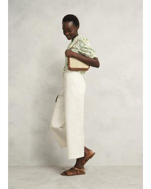 Hobbs Clemmie Cotton Trousers - Natural