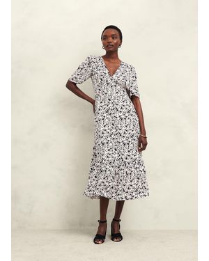 Hobbs Marwood Paris Tie Dress - Multicolour