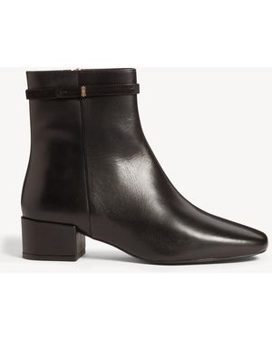 Hobbs Payton Leather Ankle Boots - Black