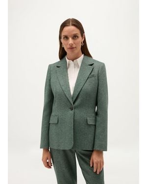 Hobbs Palmer Jacket With Wool - Green